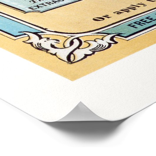 Iowa en Nebraska Land Advertisement 1872 Poster (Hoek)