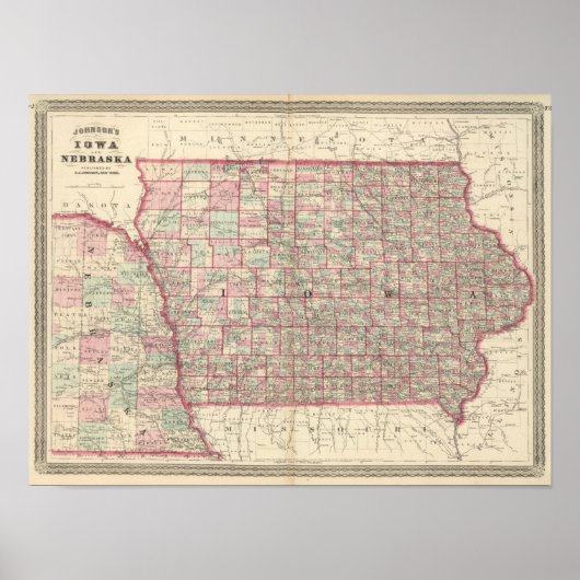 Iowa en Nebraska Poster (Voorkant)