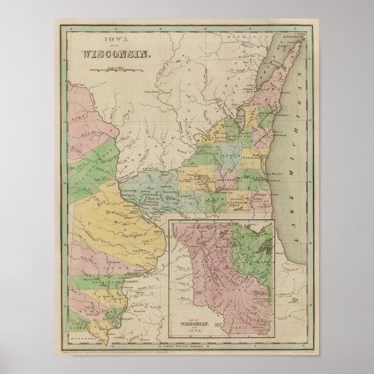 Iowa en Wisconsin Poster (Voorkant)