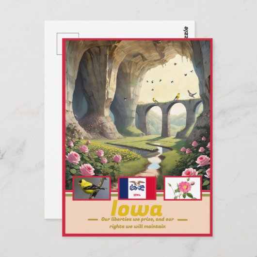 Iowa Essence: Surreal State Wonder Briefkaart (Voorkant / Achterkant)