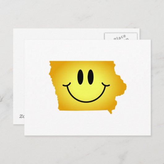 Iowa Face Briefkaart (Voorkant / Achterkant)