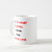 Iowa-fan, loyaal koffiemok (Voorkant links)