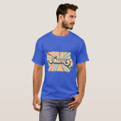 Iowa Fan Retro Staat T-shirt (Voorkant volledig)