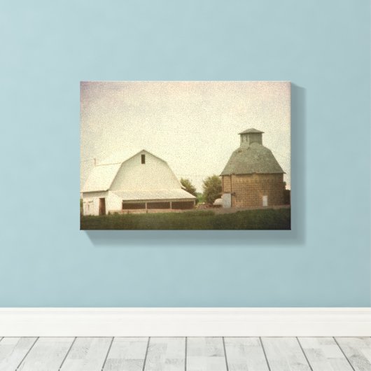 Iowa Farming Canvas Afdruk (Insitu (Houten vloer))