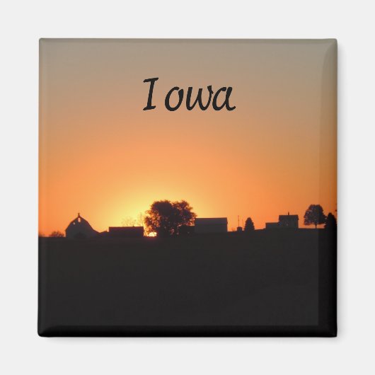 Iowa Farmstead Magneet (Voorkant)