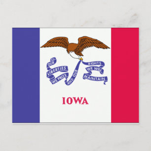 Iowa Flag Briefkaart