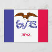 Iowa Flag Briefkaart (Voorkant)