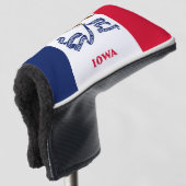 Iowa Flag Golfheadcover (3/4 voorkant)