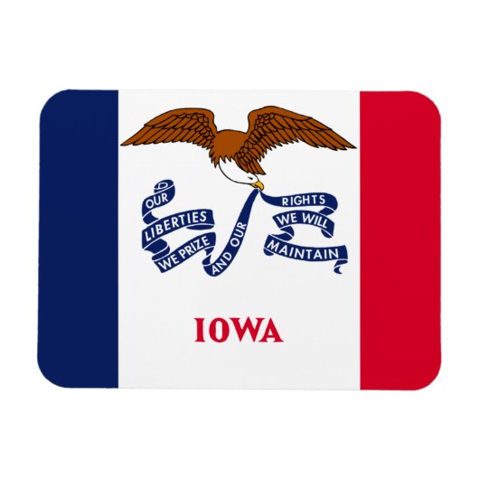 Iowa Flag Magneet (Horizontaal)