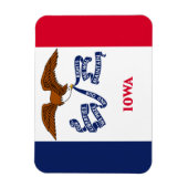 Iowa Flag Magneet (Verticaal)