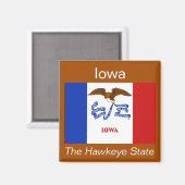 Iowa Flag Magnet (Voorkant / Achterkant)