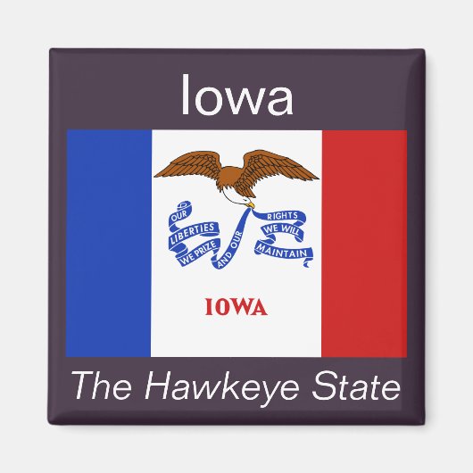 Iowa Flag Magnet (Voorkant)