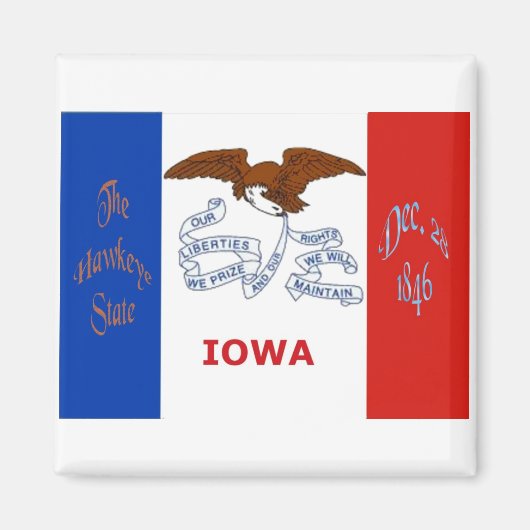 Iowa Flag Magnet (Voorkant)