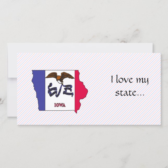 Iowa Flag Map (Voorkant)