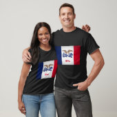 Iowa Flag of State Oversized T-shirt (Unisex)
