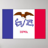 Iowa Flag Poster (Voorkant)