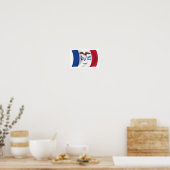 Iowa Flag Poster Print (Keuken)