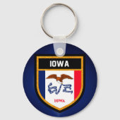 Iowa Flag Sleutelhanger (Voorkant)