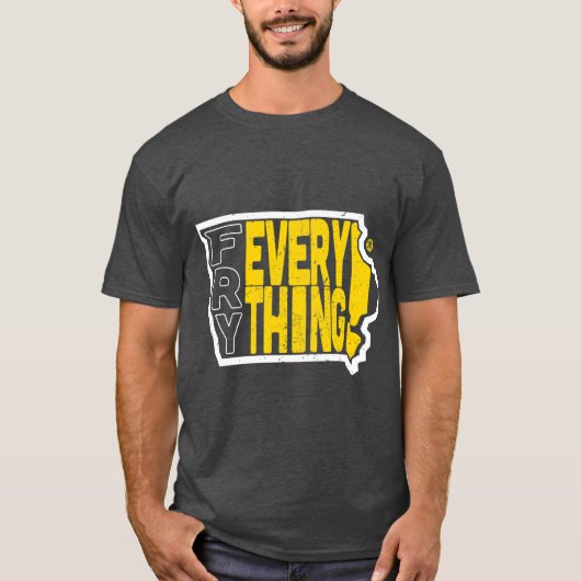 Iowa Frituur Alles T-shirt (Voorkant)