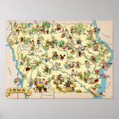 Iowa Funny Map Poster (Voorkant)