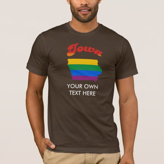 IOWA GAY PRIDE T-SHIRT (Voorkant)