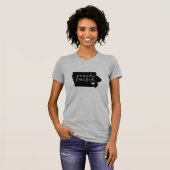 Iowa Geboren en getogen State T-shirt (Voorkant volledig)