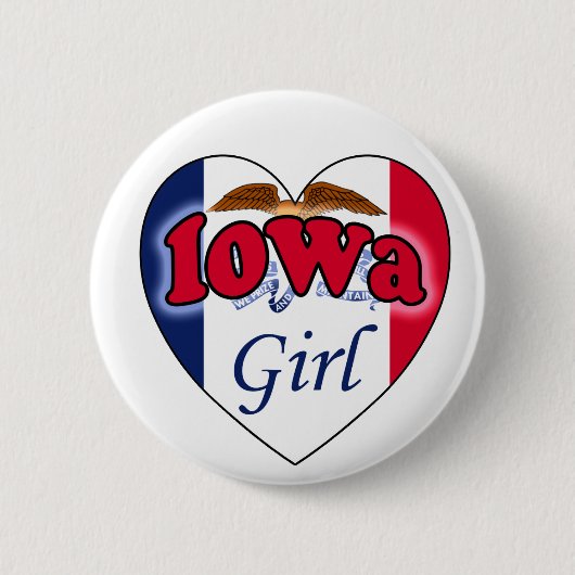 Iowa Girl Ronde Button 5,7 Cm (Voorkant)