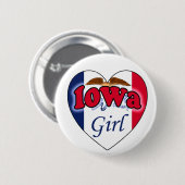 Iowa Girl Ronde Button 5,7 Cm (Voorkant /achterkant)