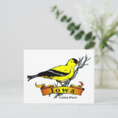 Iowa Goldfinch Briefkaart (Staand voorkant)