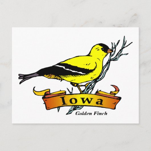 Iowa Goldfinch Briefkaart (Voorkant)