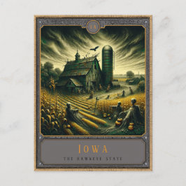 Iowa | Gotische kunst Briefkaart