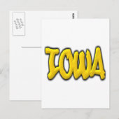 Iowa Graffiti Briefkaart (Voorkant / Achterkant)