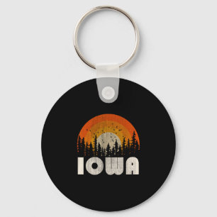 Iowa - grappige natuur vintage wandelen 60s 70s 80 sleutelhanger