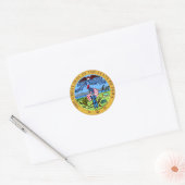 Iowa Great Seal Ronde Sticker (Envelop)
