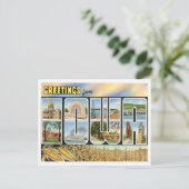 Iowa Greetings uit de Verenigde Staten Briefkaart (Staand voorkant)