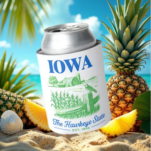 Iowa Hawkeye State Boerderij Seltzer Blikjeskoeler