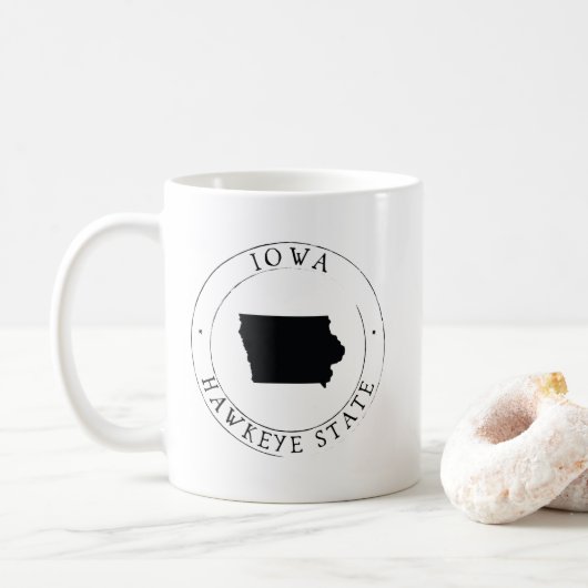 Iowa Hawkeye State Coffee Mok (Met donut)