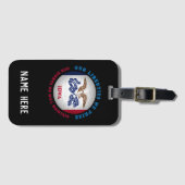 IOWA HAWKEYE STATE FLAG BAGAGELABEL (Voorkant (horizontaal))