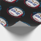 IOWA HAWKEYE STATE FLAG CADEAUPAPIER (Hoek)