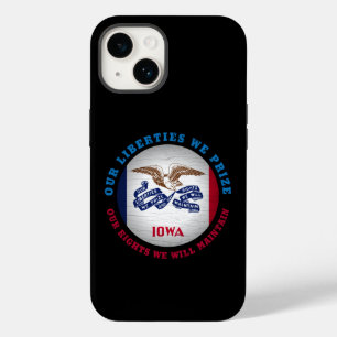 IOWA HAWKEYE STATE FLAG Case-Mate iPhone 14 HOESJE