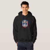 IOWA HAWKEYE STATE FLAG HOODIE (Voorkant volledig)