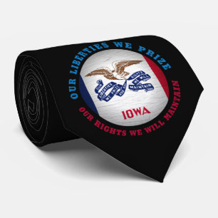 IOWA HAWKEYE STATE FLAG STROPDAS