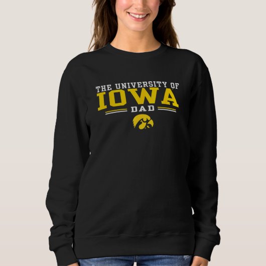 Iowa Hawkeyes Dad Family Black officieel gelicenti Trui (Voorkant)