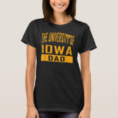 Iowa Hawkeyes Dad University Vader Zwart T-shirt (Voorkant)