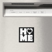 Iowa Home Heart State Fridge Magnet (Insitu (Vaatwasser))