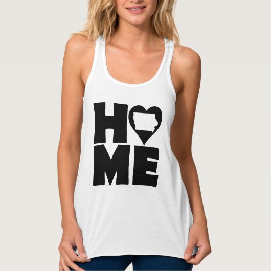 Iowa Home Heart State Tees T-Shirt (Voorkant)