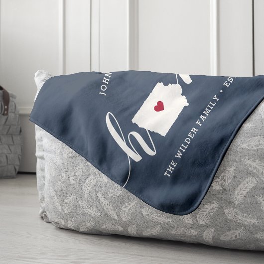 Iowa Home State Persoonlijk Sherpa Deken