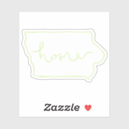 Iowa "Home" Sticker
