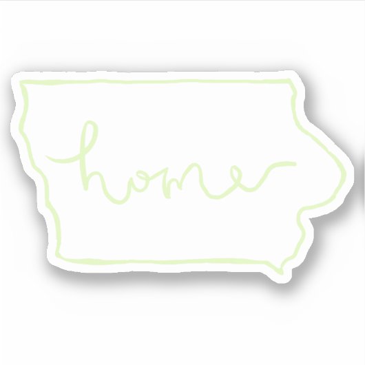 Iowa "Home" Sticker (Voorkant)