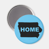 Iowa Home weg van State Fridge Magnet (Voorkant / Achterkant)